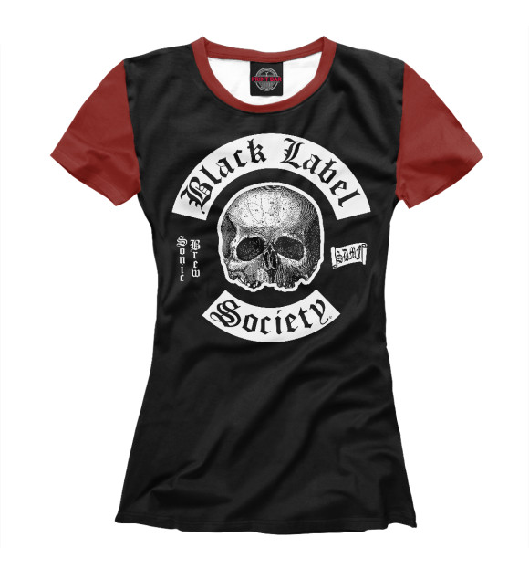 Женская футболка с изображением Black label society цвета Белый
