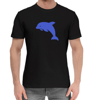 Хлопковая футболка для мальчиков Дельфин