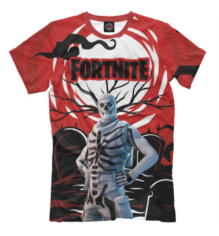 Мужская футболка Скелет Fortnite