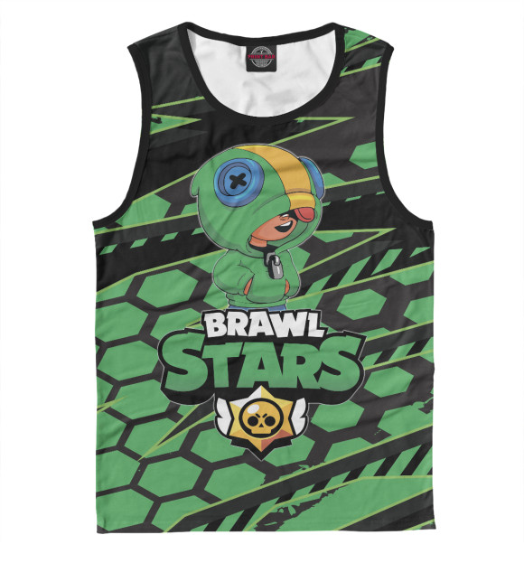 Майка для мальчика с притом Brawl Stars цвета Белый Майка для мальчика с изображением Brawl Stars цвета Белый