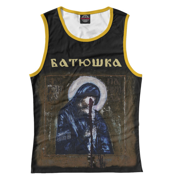 Майка для девочки с притом Batushka цвета Белый Майка для девочки с изображением Batushka цвета Белый