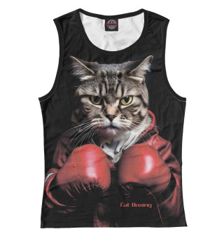 Майка для девочки Cat boxing
