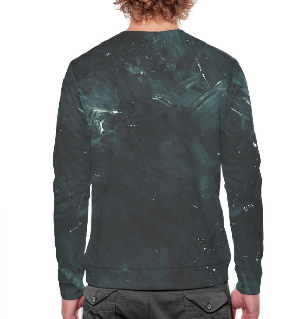 Мужской свитшот с изображением Дима Масленников цвета Белый