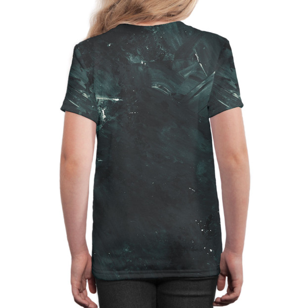 Футболка для девочек с изображением Дима Масленников цвета Белый