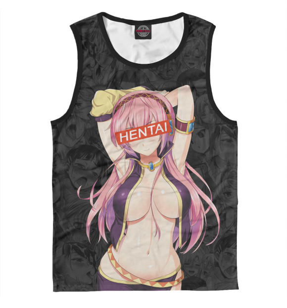 Мужская майка с изображением Hentai цвета Белый