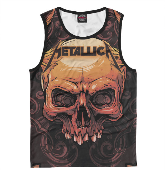 Майка для мальчика с изображением Metallica цвета Белый