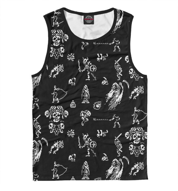 Мужская майка с изображением Castlevania III цвета Белый