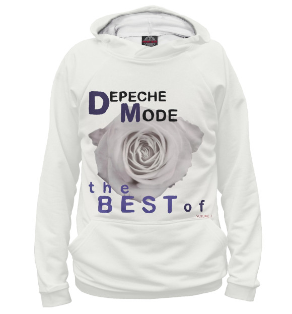 Женское худи с изображением Depeche Mode цвета Белый