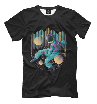 Мужская футболка Техно астронавт