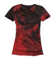 Женская футболка Evanescence бордовая текстура