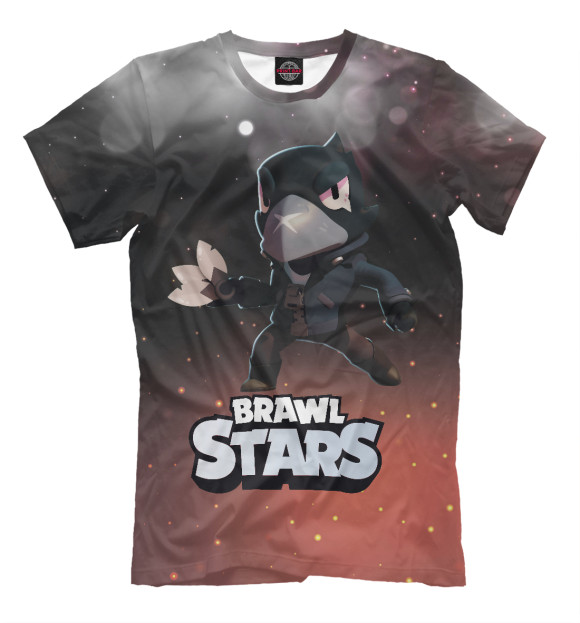 Футболка для мальчиков с изображением Brawl Stars Crow цвета Белый