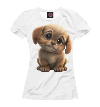 Женская футболка Милая собака