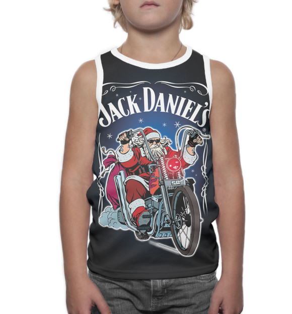 Майка для мальчика с изображением Jack Daniel's цвета Белый