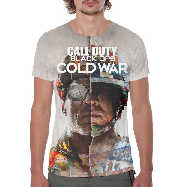 Мужская футболка с изображением Call of Duty цвета Белый