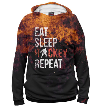 Мужское худи Eat Sleep Hockey Repeat