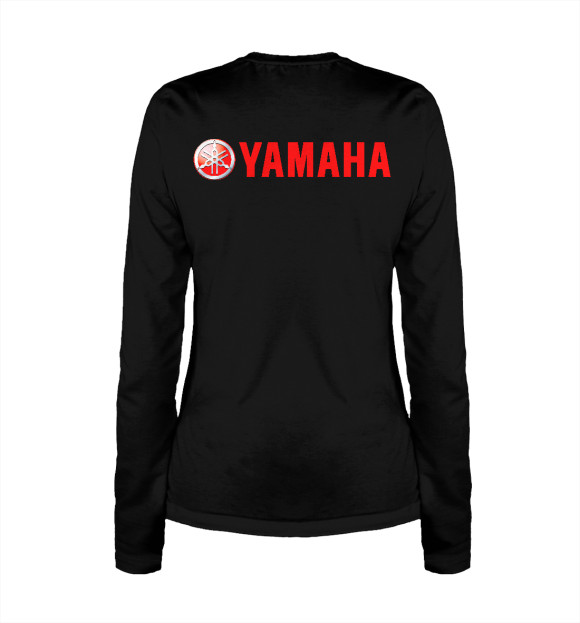 Женский лонгслив с изображением Yamaha цвета Белый
