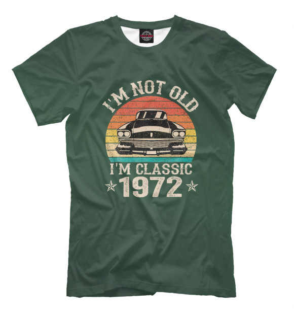 Футболка для мальчиков с изображением I'm Not Old 1972 цвета Белый