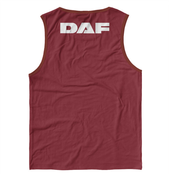 Мужская майка с изображением DAF цвета Белый