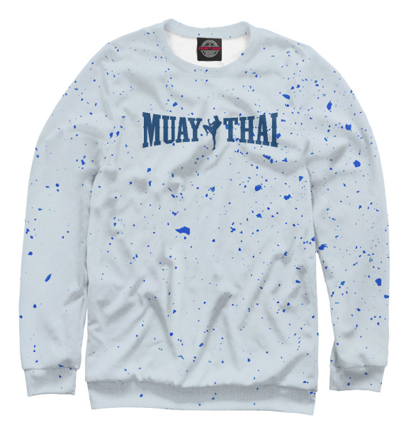Свитшот для мальчиков с изображением Muay Thai Logo цвета Белый