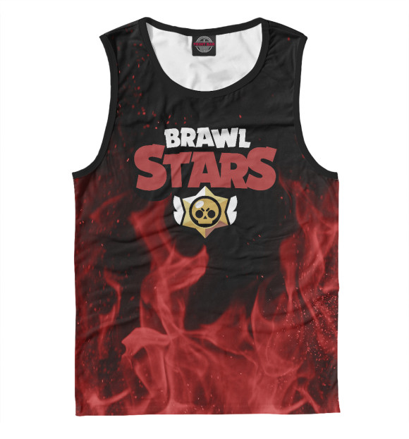 Майка для мальчика с изображением Brawl Stars цвета Белый