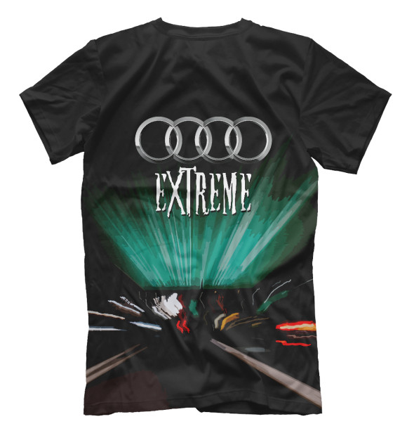 Футболка для мальчиков с изображением Audi Extreme цвета Белый