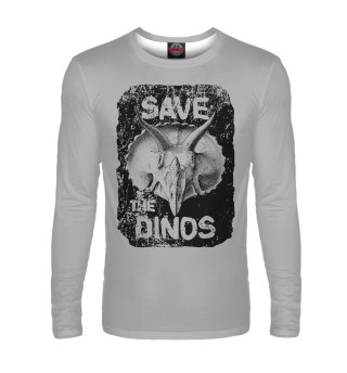 Мужской лонгслив Save the dinos