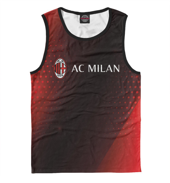 Майка для мальчика с изображением AC Milan / Милан цвета Белый
