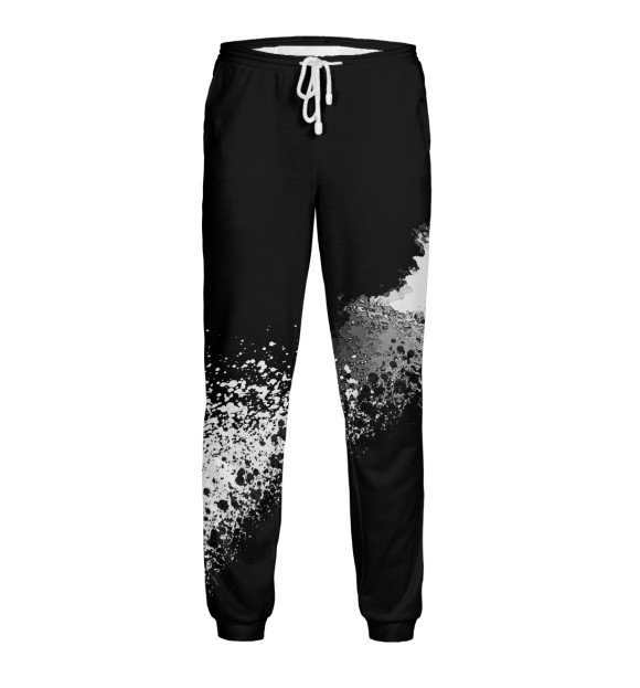 Мужские спортивные штаны с изображением Linkin Park + краски цвета Белый