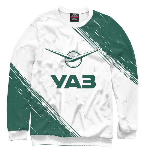 Женский свитшот с изображением УАЗ цвета Белый