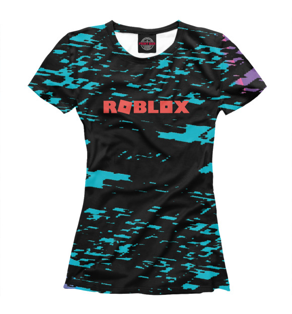 Женская футболка с изображением Roblox цвета Белый