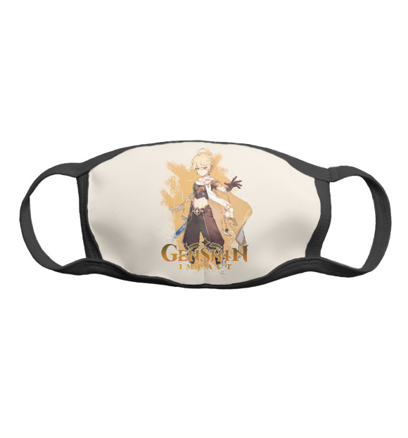 Маска тканевая с изображением Итэр Genshin Impact цвета Белый