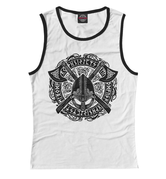 Майка для девочки с изображением Варяг цвета Белый