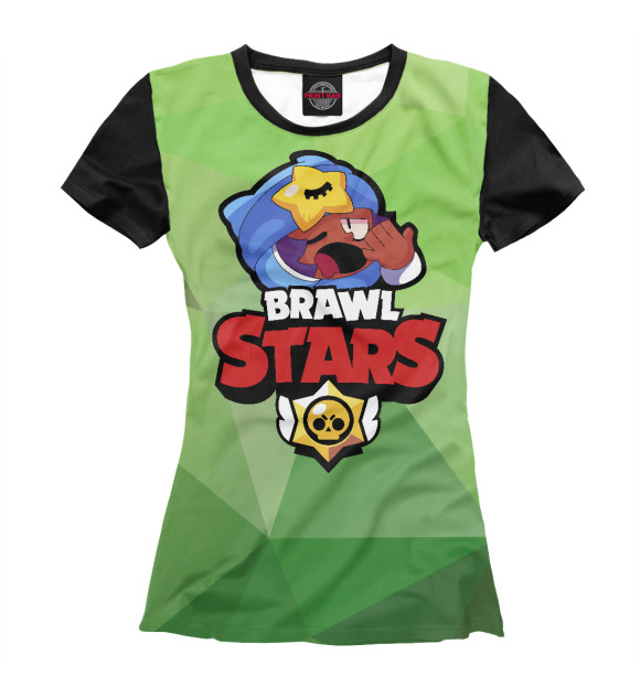 Футболка для девочек с изображением Brawl Stars цвета Белый