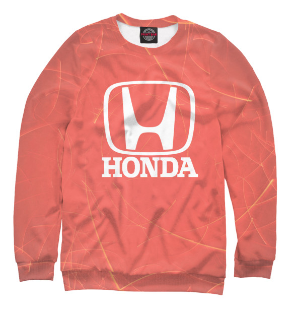 Свитшот для девочек с изображением Honda цвета Белый