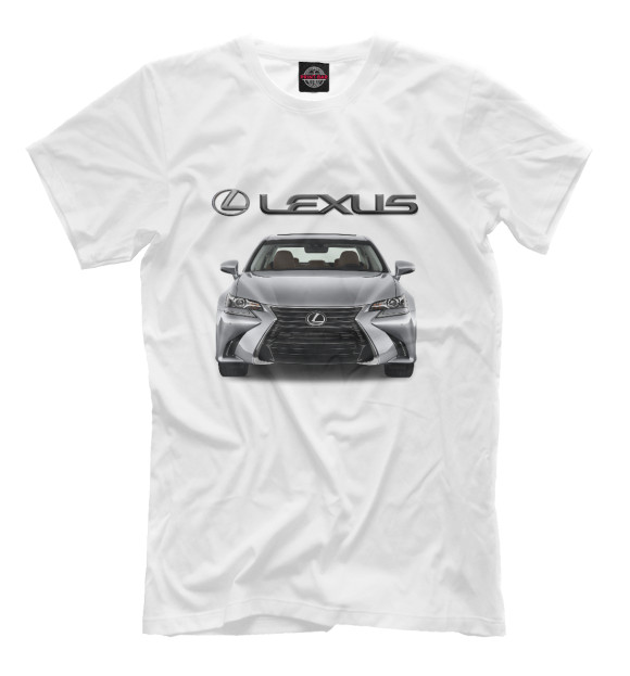 Мужская футболка с изображением Lexus цвета Белый
