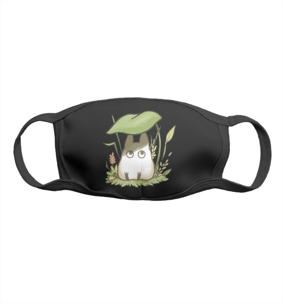 Маска тканевая с притом Тоторо цвета Белый Маска тканевая с изображением Тоторо цвета Белый