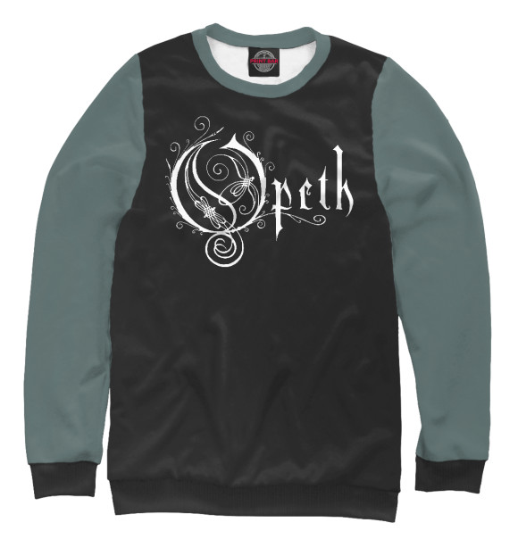 Свитшот для девочек с изображением Opeth цвета Белый