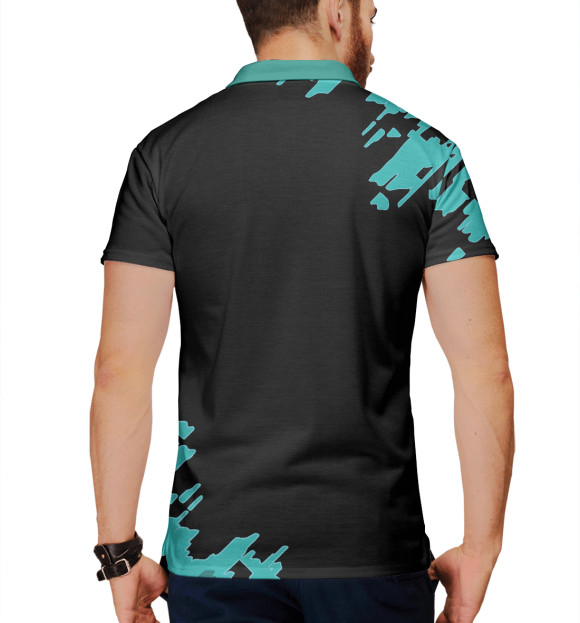 Мужское поло с изображением NILETTO цвета Белый