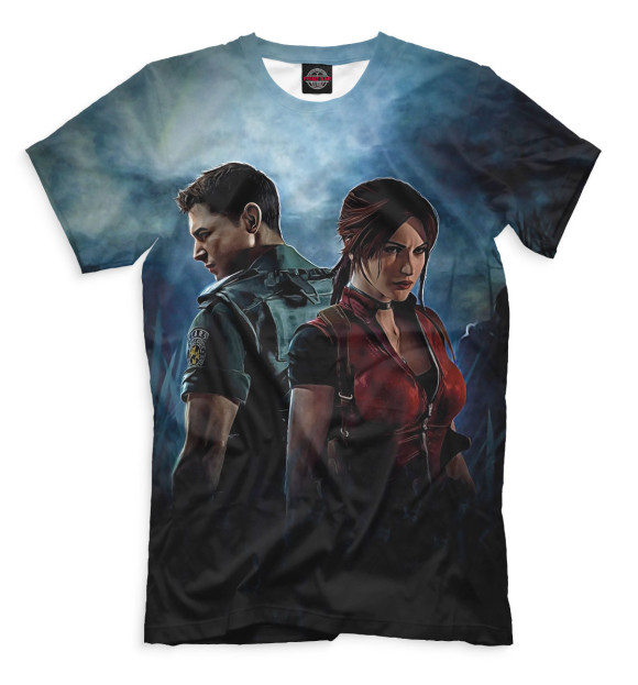 Мужская футболка с изображением Resident Evil. Code Veronica цвета Белый