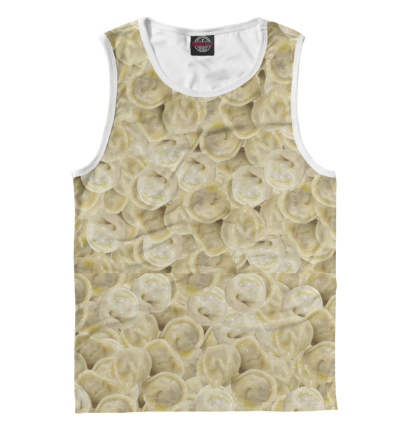 Майка для мальчика с изображением Пельменный принт цвета Белый