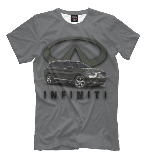 Футболка для мальчиков с изображением Infiniti цвета Белый