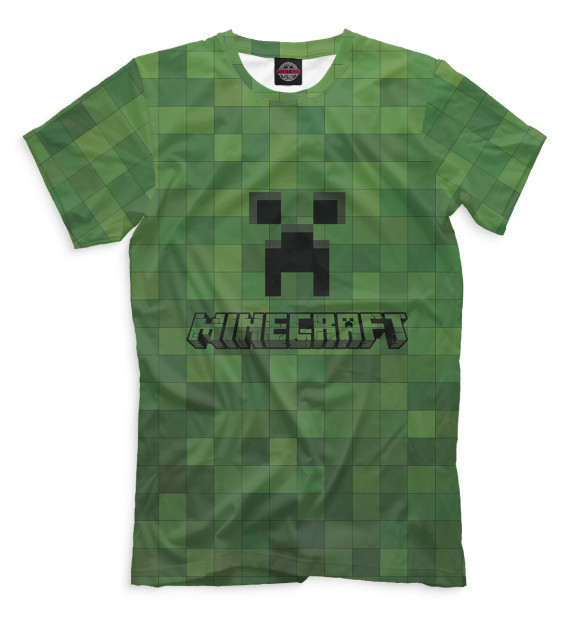 Мужская футболка с изображением Minecraft цвета Белый