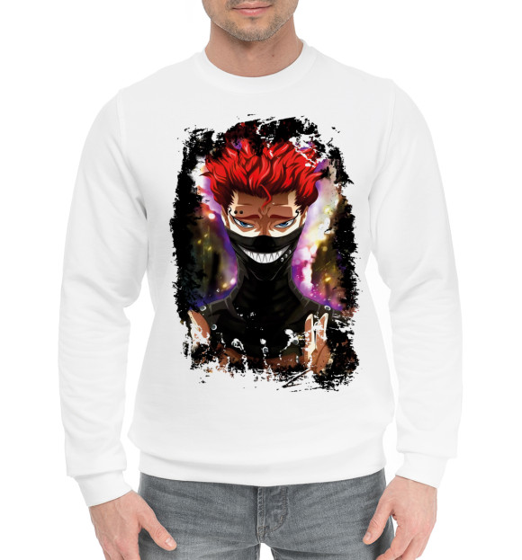 Мужской хлопковый свитшот с изображением зора идеаре цвета Белый