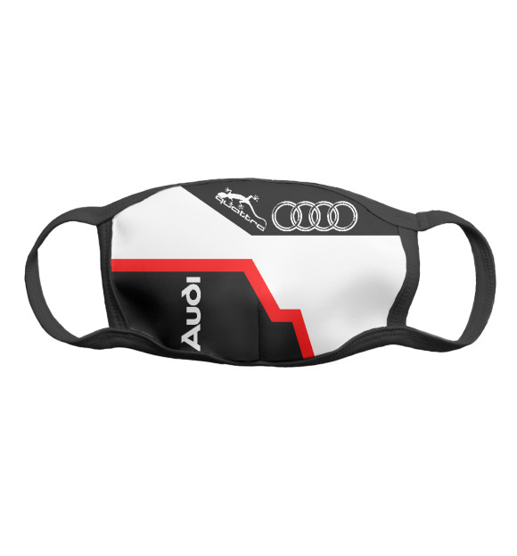 Маска тканевая с изображением Audi цвета Белый
