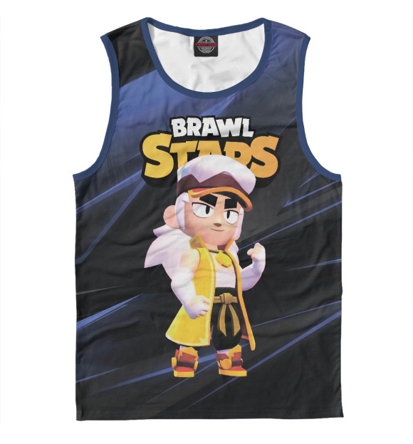 Майка для мальчика с изображением FANG BRAWL STARS цвета Белый