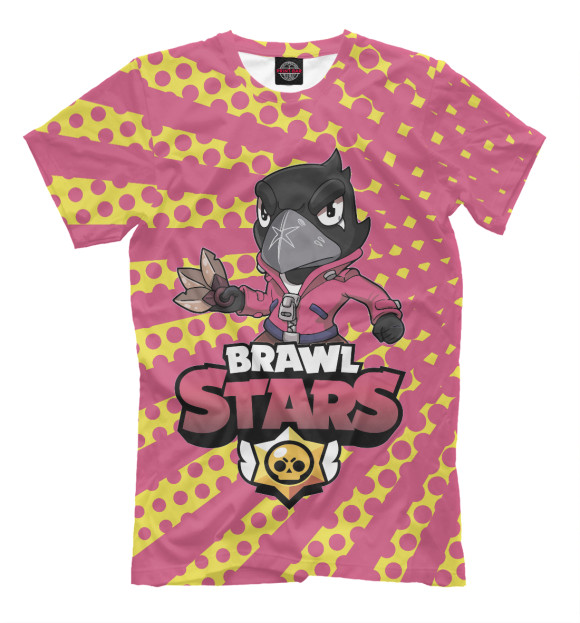 Мужская футболка с изображением Brawl Stars цвета Белый