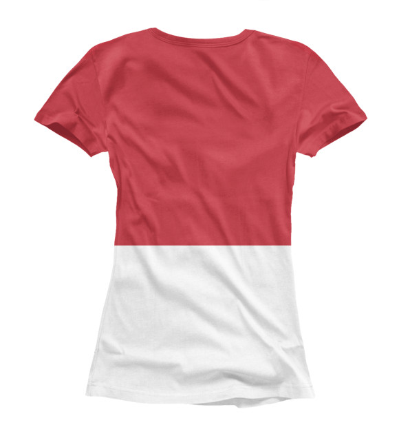 Женская футболка с изображением Киргизия цвета Белый