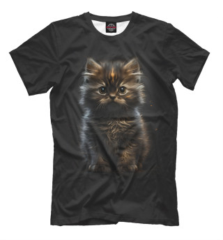 Мужская футболка Очень милый котенок