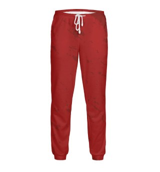 Мужские спортивные штаны серп и молот на красном фоне