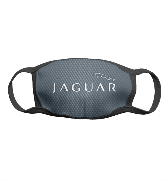 Маска тканевая с изображением Jaguar / Ягуар цвета Белый